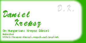 daniel krepsz business card