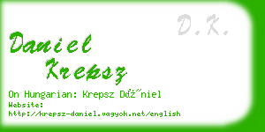 daniel krepsz business card